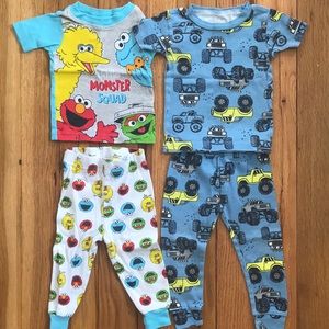 2 pairs pajamas